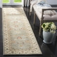thumbnail image 1 of SAFAVIEH Antiquity Lorraine Floral Bordered Wool Runner Rug, Grey Blue/Beige, 2'6" x 18', 1 of 4