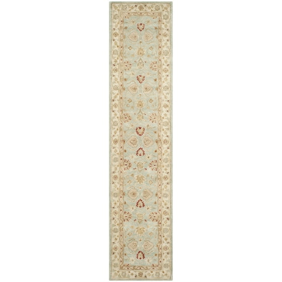 SAFAVIEH Antiquity Lorraine Oriental Wool Runner Rug, Grey Blue/Beige, 2'3" x 10'