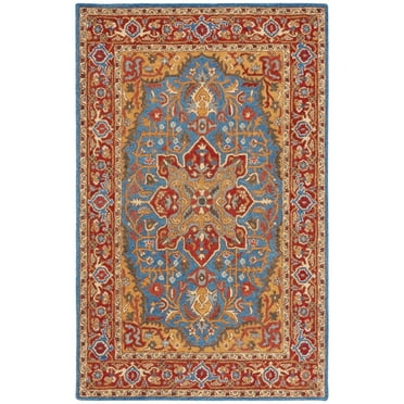 SAFAVIEH Antiquity Louise Oriental Area Rug, Red/Blue, 4' x 6'
