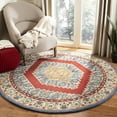 thumbnail image 1 of SAFAVIEH Antiquity Shawn Traditional Wool Area Rug, Blue/Red, 6' x 6' Round, 1 of 6