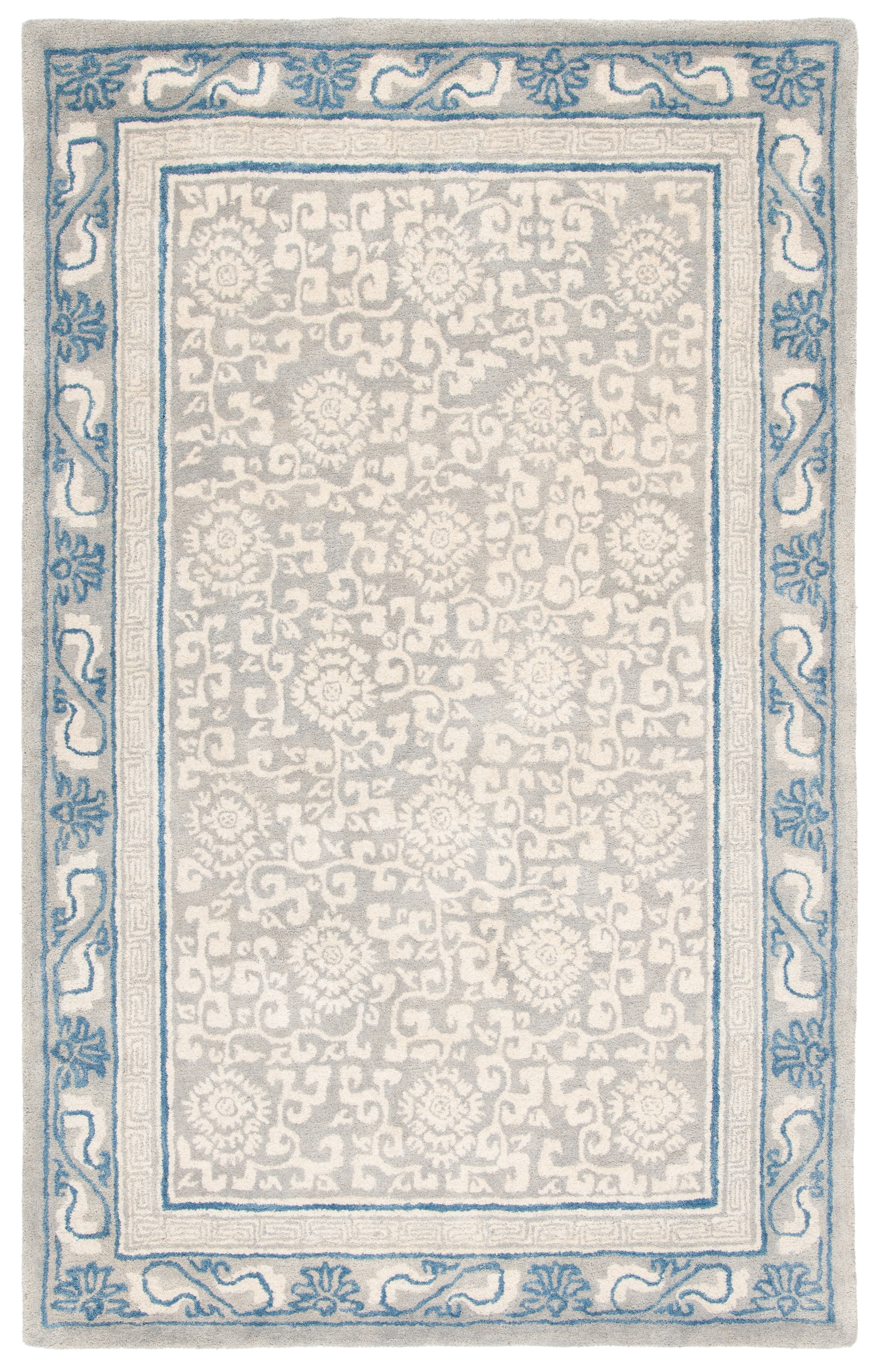 SAFAVIEH Antiquity Tiarnan Oriental Wool Area Rug, Grey/Ivory, 8' x 10'
