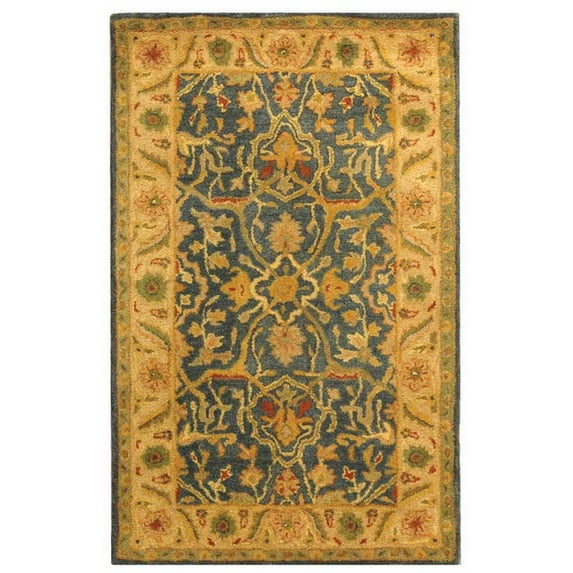 SAFAVIEH Antiquity Toireasa Oriental Wool Area Rug, Blue, 3' x 5'