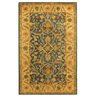SAFAVIEH Antiquity Toireasa Oriental Wool Area Rug, Blue, 4' x 6'