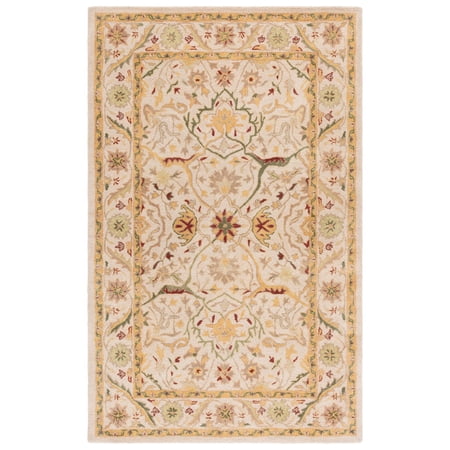 SAFAVIEH Antiquity Toireasa Oriental Wool Area Rug, Ivory, 5' x 8'