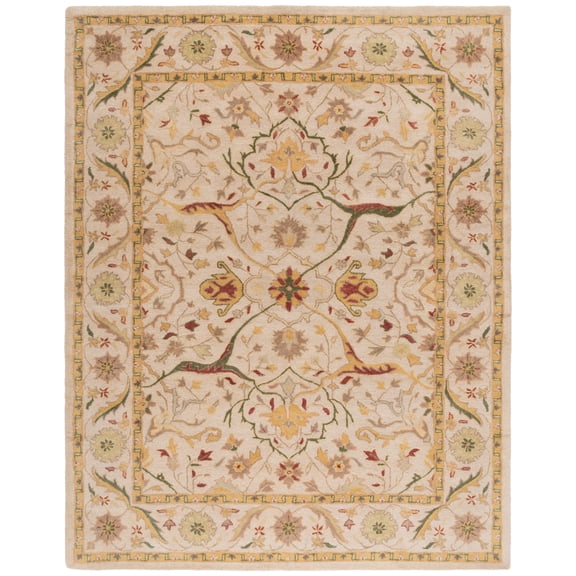 SAFAVIEH Antiquity Toireasa Oriental Wool Area Rug, Ivory, 7'6" x 9'6"