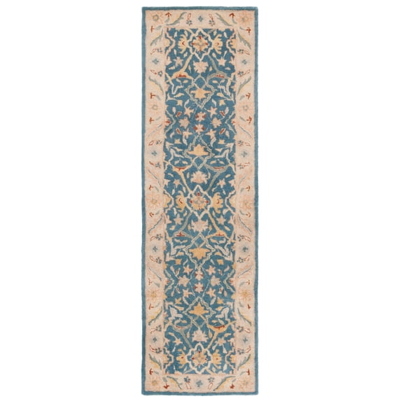SAFAVIEH Antiquity Toireasa Oriental Wool Runner Rug, Blue, 2'3" x 10'