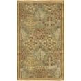 thumbnail image 1 of SAFAVIEH Antiquity Trafford Floral Geometric Wool Area Rug, Light Blue/Gold, 3' x 5', 1 of 12