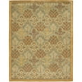 thumbnail image 1 of SAFAVIEH Antiquity Trafford Geometric Wool Area Rug, Light Blue/Gold, 9' x 12', 1 of 8
