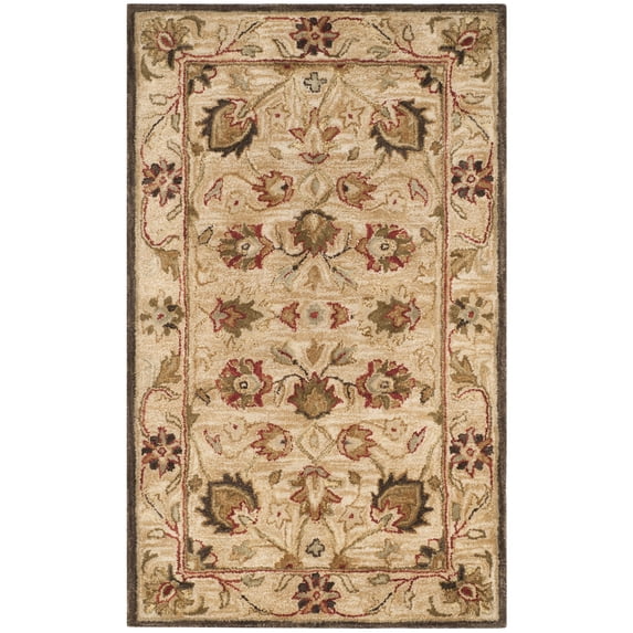 SAFAVIEH Antiquity Weldon Oriental Wool Area Rug, Beige, 4' x 6'