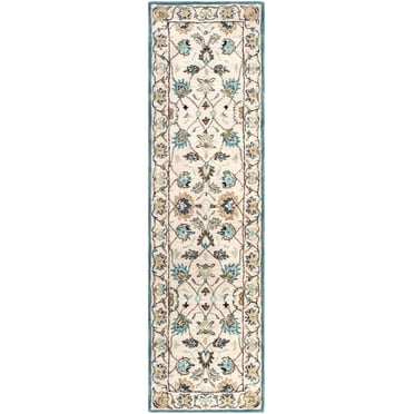 SAFAVIEH Antiquity Weldon Oriental Wool Runner Rug, Peacock/Blue, 2'3" x 8'