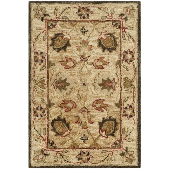SAFAVIEH Antiquity Weldon Oriental Wool Area Rug, Beige, 2' x 3'