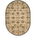 thumbnail image 1 of SAFAVIEH Antiquity Weldon Traditional Floral Wool Area Rug, Beige, 4'6" x 6'6" Oval, 1 of 8