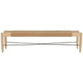 thumbnail image 1 of SAFAVIEH Arcana Coastal Jute Bench, Light Brown, 1 of 8