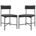 thumbnail image 1 of SAFAVIEH Archer Modern Dining Chairs, Black, Set of 2 (19.3 in. W x 22.5 in. D x 35 in. H), 1 of 7