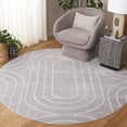 thumbnail image 1 of SAFAVIEH Archway Quincy Geometric Area Rug, Gray/Light Gray, 6'7" x 6'7" Round, 1 of 10