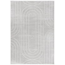 SAFAVIEH Archway Quincy Geometric Area Rug, Grey/Light Grey, 8' x 10'