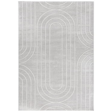 SAFAVIEH Archway Quincy Geometric Area Rug, Grey/Light Grey, 8' x 10'