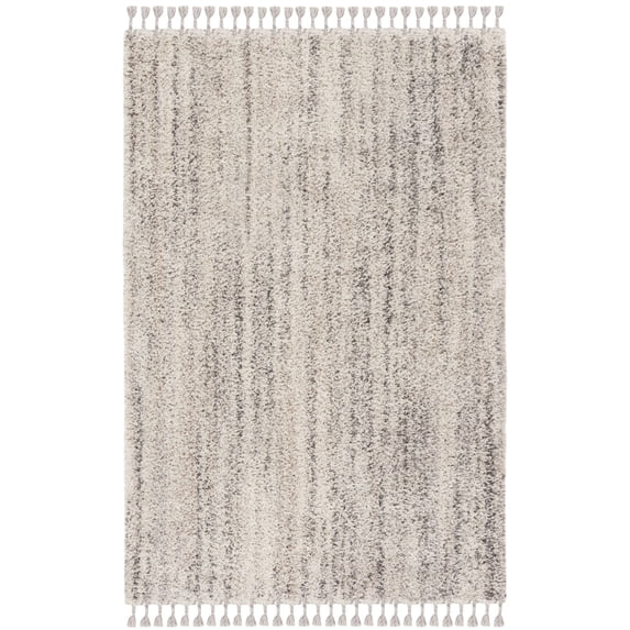 SAFAVIEH Arctic Giselle Solid Polyester Shag Area Rug, Grey, 7'6" x 9'6"
