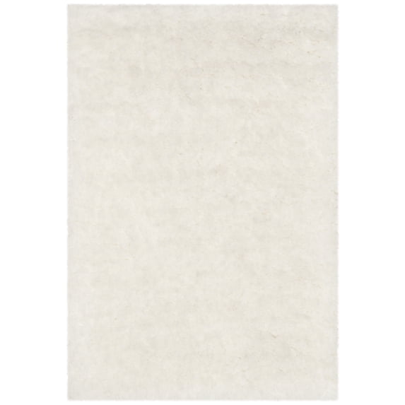 SAFAVIEH Arctic Giselle Solid Polyester Shag Area Rug, Ivory, 2'3" x 3'9"
