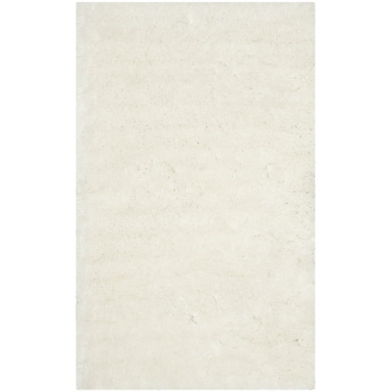 SAFAVIEH Arctic Giselle Solid Polyester Shag Area Rug, Ivory, 8' x 10'