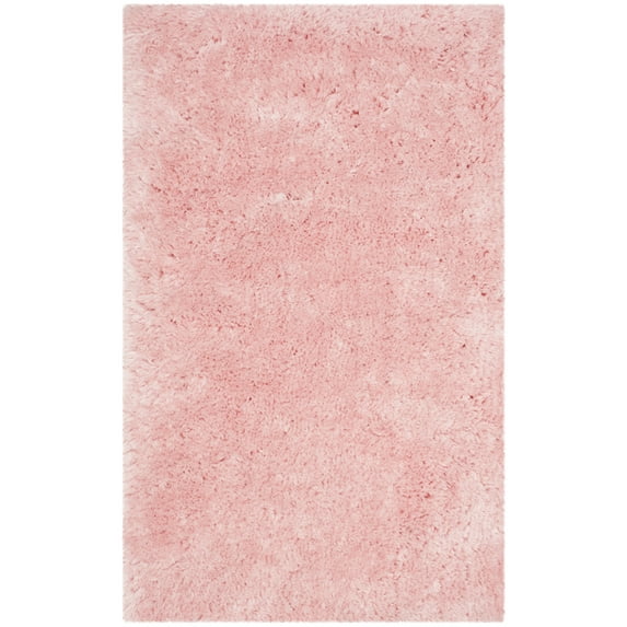 SAFAVIEH Arctic Giselle Solid Polyester Shag Area Rug, Pink, 3' x 5'