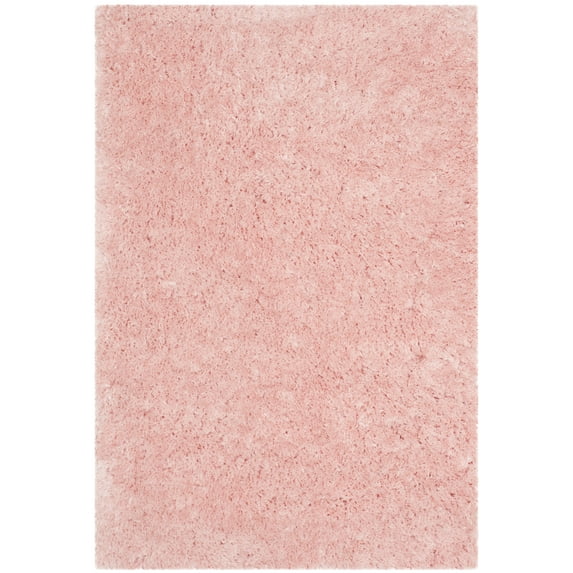 SAFAVIEH Arctic Giselle Solid Polyester Shag Area Rug, Pink, 4' x 6'