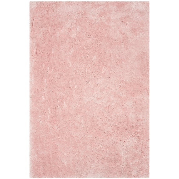 SAFAVIEH Arctic Giselle Solid Polyester Shag Area Rug, Pink, 6' x 9'