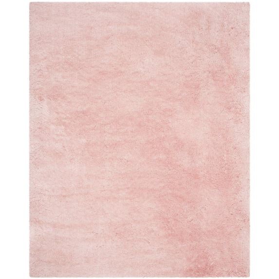 SAFAVIEH Arctic Giselle Solid Polyester Shag Area Rug, Pink, 8'6" x 12'