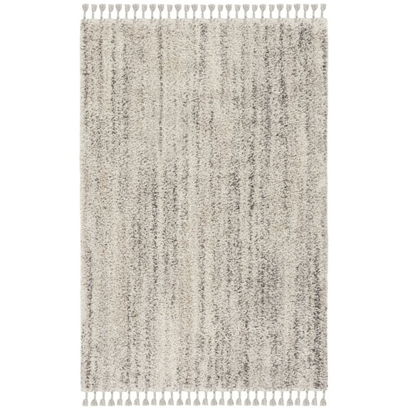 SAFAVIEH Arctic Shag Collection SG270G Handmade Grey Rug