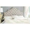 thumbnail image 1 of SAFAVIEH Arebelle Rustic Glam Tufted Headboard with Nail Heads, Full, Taupe, 1 of 4