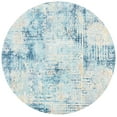 thumbnail image 1 of SAFAVIEH Aria Christian Distressed Area Rug, Ivory/Blue, 6'7" x 6'7" Round, 1 of 7