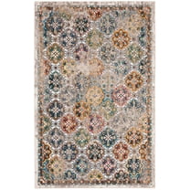 SAFAVIEH Aria Cian Geometric Area Rug, Beige/Multi, 3' x 5'