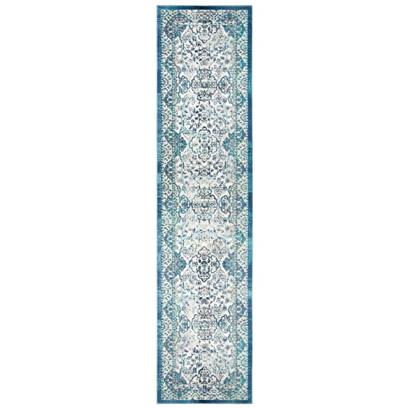 SAFAVIEH Aria Collection ARA770A Ivory / Navy Rug