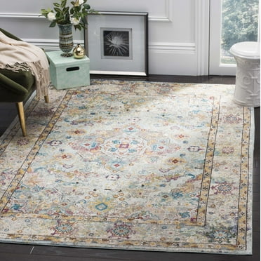 SAFAVIEH Aria Cromwell Oriental Area Rug, Beige/Blue, 4' x 6'
