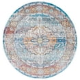 thumbnail image 1 of SAFAVIEH Aria Devona Oriental Area Rug, Turquoise/Light Orange, 6'5" x 6'5" Round, 1 of 8