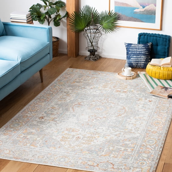 SAFAVIEH Aria Gligor Oriental Area Rug, Beige/Grey, 4' x 6'
