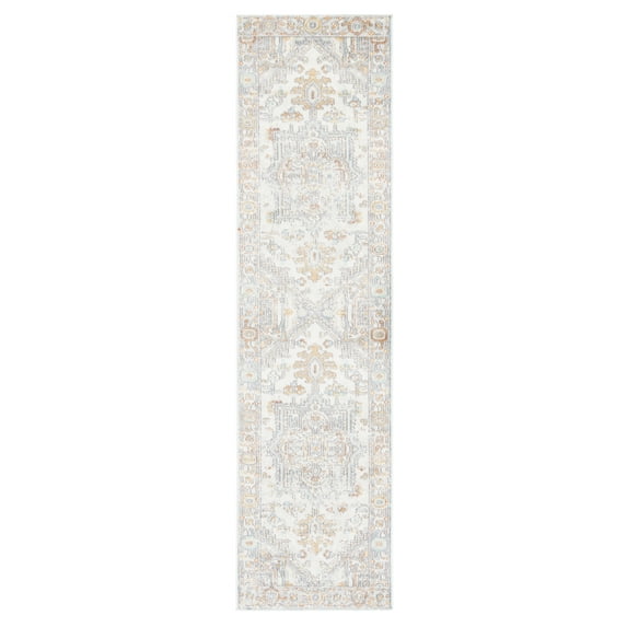SAFAVIEH Aria Gligor Oriental Runner Rug, Beige/Grey, 2' x 8'
