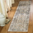 thumbnail image 1 of SAFAVIEH Aria Lucy Traditional Runner Rug, Cream/Blue, 2' x 8', 1 of 7