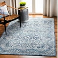 thumbnail image 1 of SAFAVIEH Aria Mabel Floral Bordered Area Rug, Ivory/Navy, 4' x 6', 1 of 9