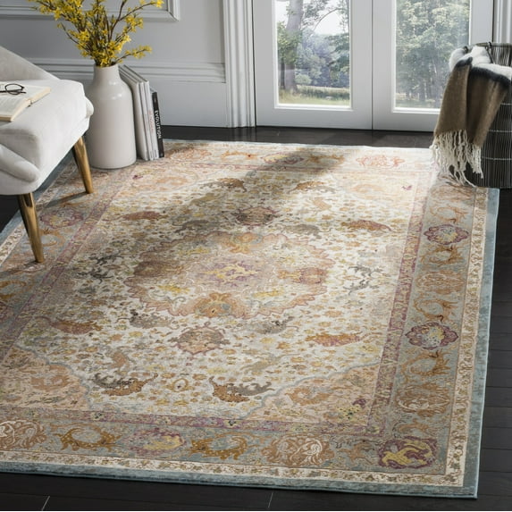 SAFAVIEH Aria Maris Traditional Area Rug, Beige/Orange, 9' x 12'