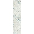 thumbnail image 1 of SAFAVIEH Aria Mide Geometric Runner Rug, Ivory/Blue, 2' x 8', 1 of 7