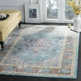 thumbnail image 1 of SAFAVIEH Aria Rosalin Traditional Area Rug, Blue/Cream, 6'5" x 6'5" Square, 1 of 6