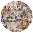 thumbnail image 1 of SAFAVIEH Aria Willoughby Abstract Area Rug, Cream/Rust, 4' x 4' Round, 1 of 7
