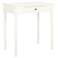 thumbnail image 1 of SAFAVIEH Arina Solid Retro 1 Drawer Writing Desk, Distressed White, 1 of 15
