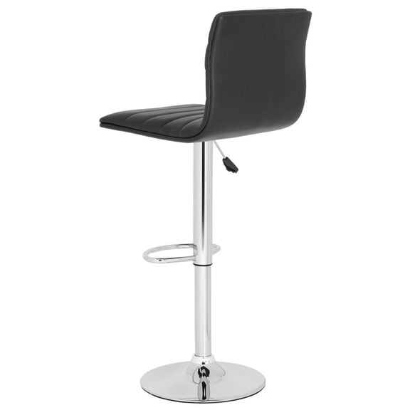 SAFAVIEH Arissa 29.9" Contemporary Swivel Bar Stool, Black