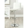 thumbnail image 1 of SAFAVIEH Arissa 29.9" Contemporary Swivel Bar Stool, White, 1 of 6