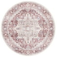 thumbnail image 1 of SAFAVIEH Arizona Alaia Medallion Polyester Area Rug, Rust/Beige, 6' x 6' Round, 1 of 7