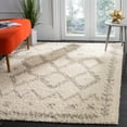 thumbnail image 1 of SAFAVIEH Arizona Arnold Geometric Shag Area Rug, Ivory/Grey, 5'1" x 7'6", 1 of 7