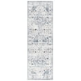 thumbnail image 1 of SAFAVIEH Arizona Asa Medallion Polyester Machine Washable Runner Rug, Light Blue/Ivory, 2'6" x 8', 1 of 1