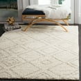 thumbnail image 1 of SAFAVIEH Arizona Basil Geometric Diamonds Shag Area Rug, Ivory/Beige, 11' x 15', 1 of 5
